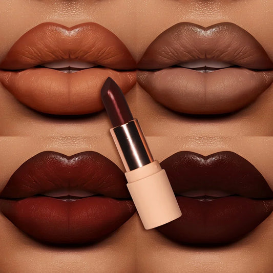 Coffee Velvet Lipstick - Luxurious Matte Long-Lasting Color-0