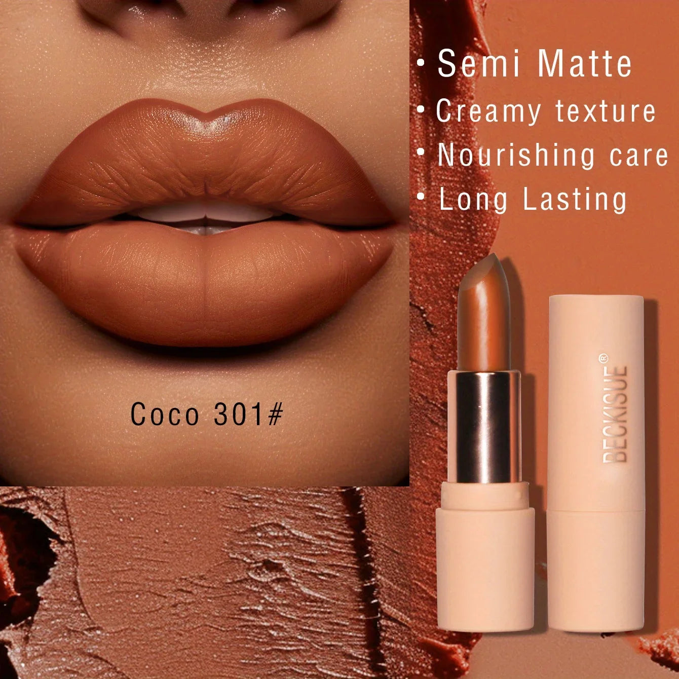 Coffee Velvet Lipstick - Luxurious Matte Long-Lasting Color-6