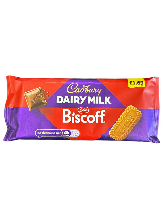 Cadbury Dairy Milk Biscoff 95G - U.K Edition