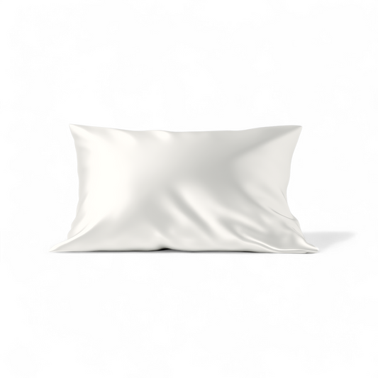 Queen Organic Silk Pillowcase - White-0