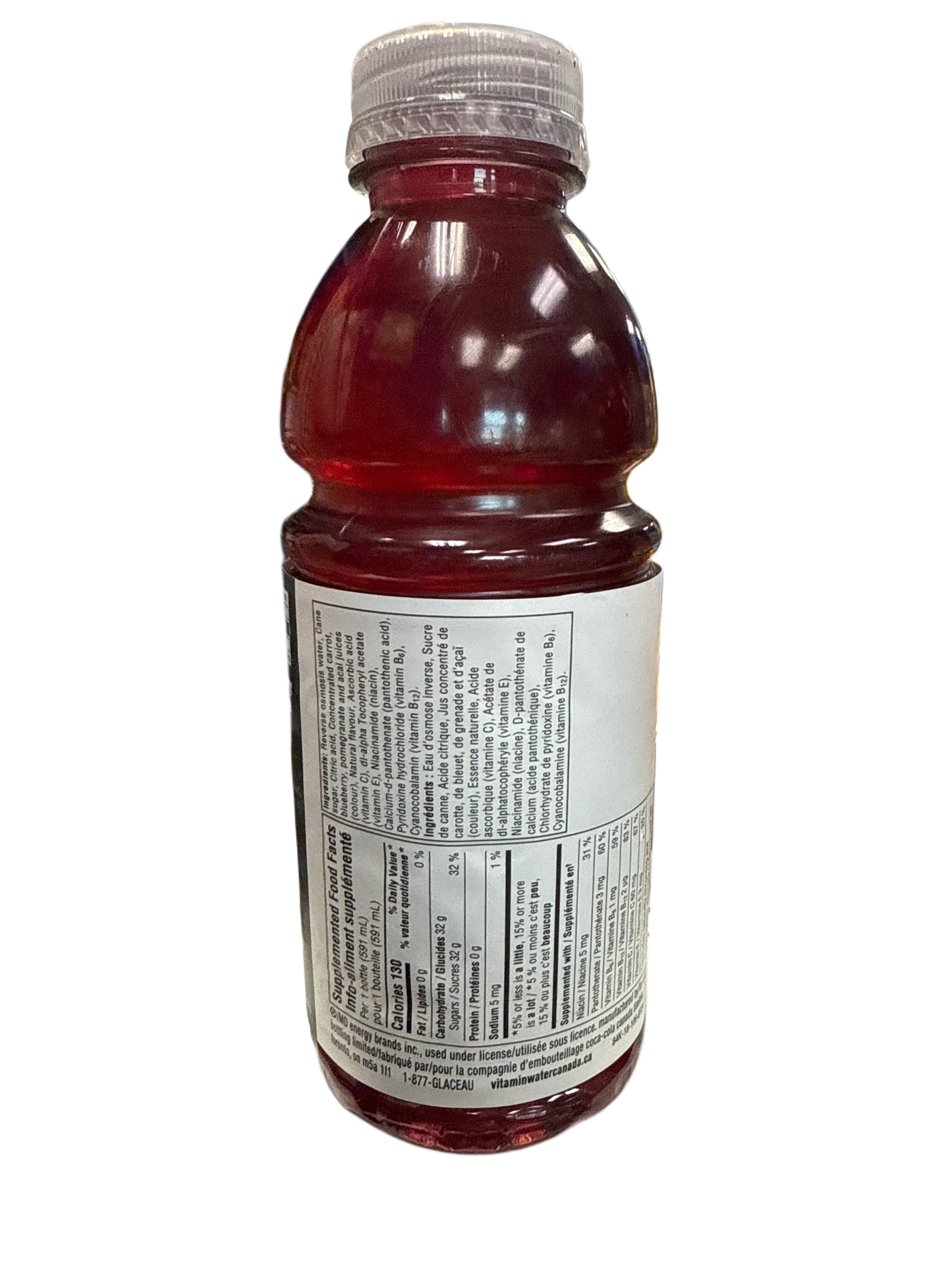 Vitamin Water Acai Blueberry Pomegranate Flavour 591ML - Canadian Edition