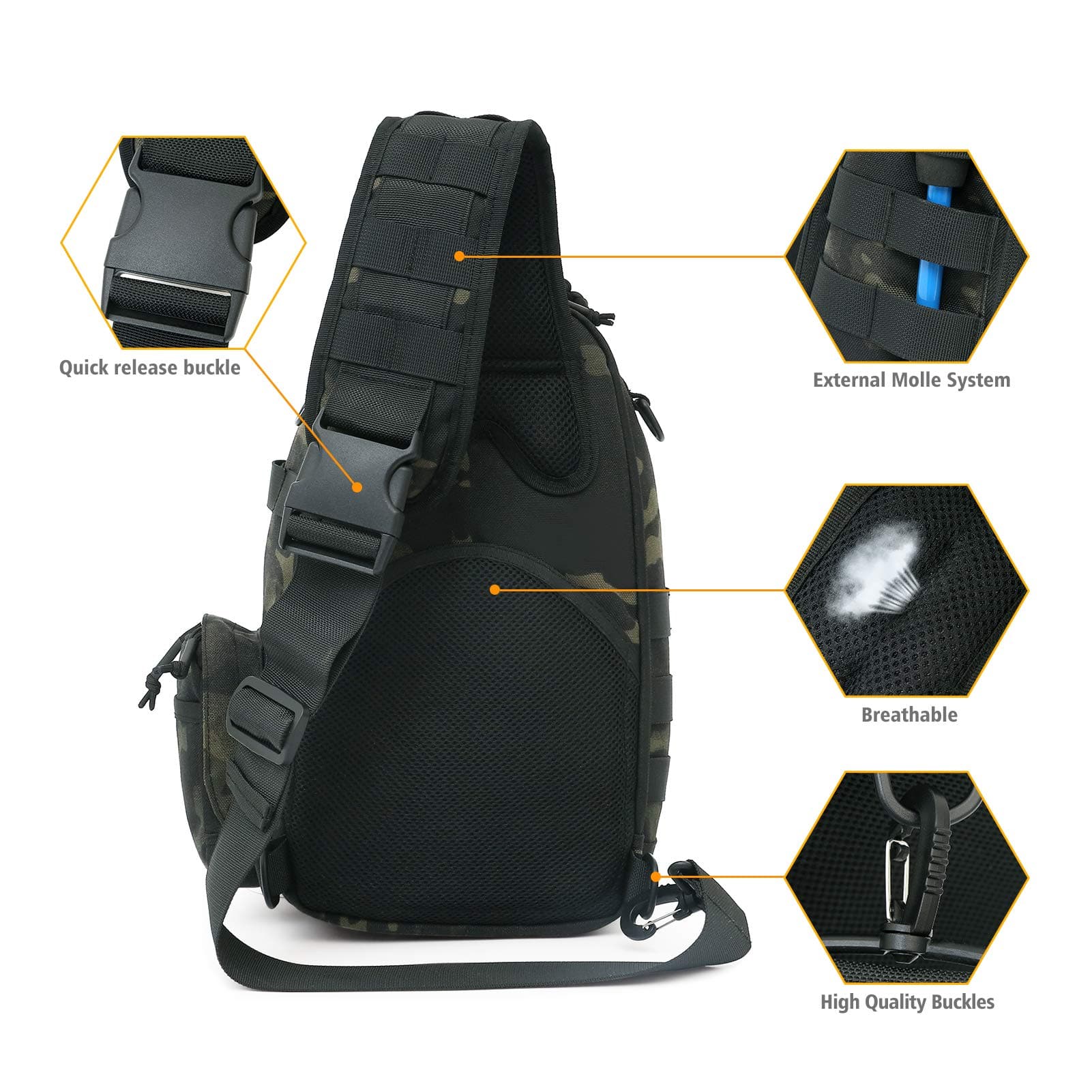 Upgrade Military Anti-Cut Waterproof Tactical Sling Bag-3