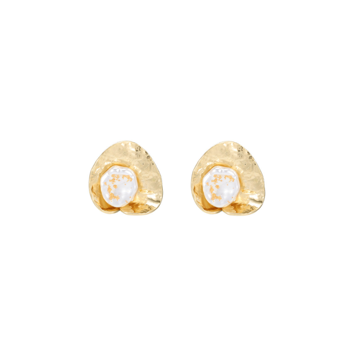 Pearl del Corso Stud Gold Earrings-0
