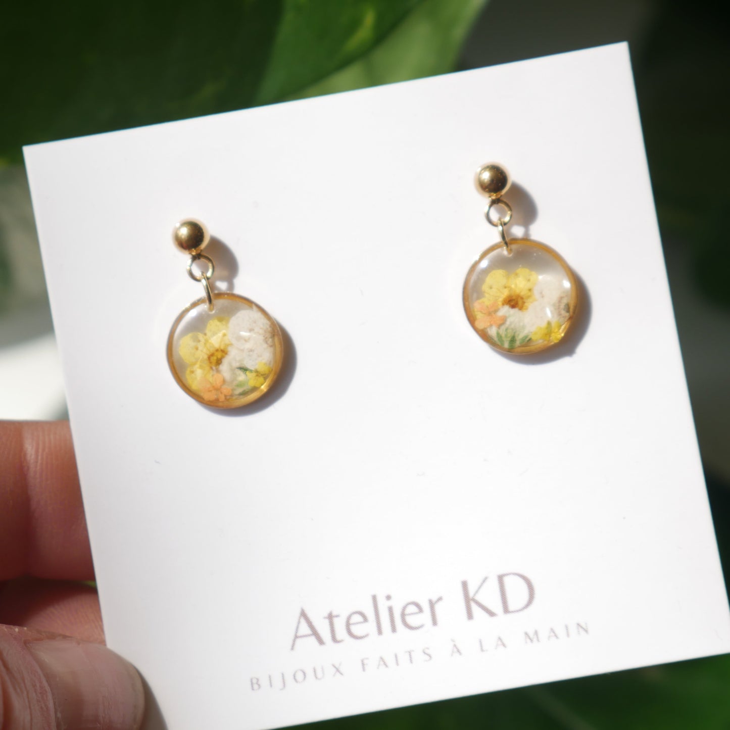 Boucles d’oreilles bouquet - petits ronds