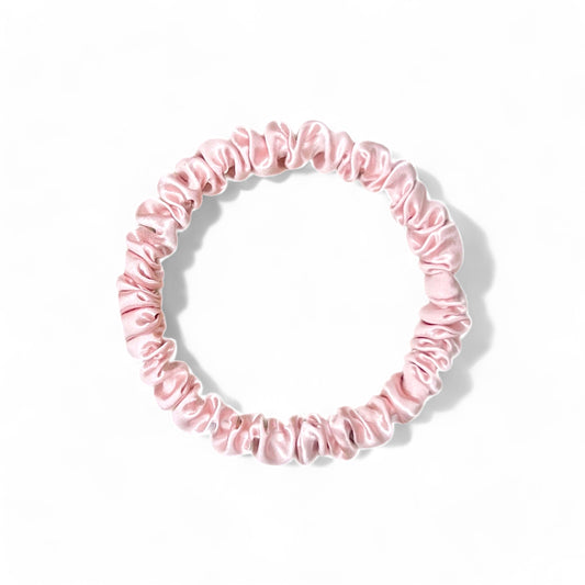 Skinny Silk Scrunchies - Pink-0