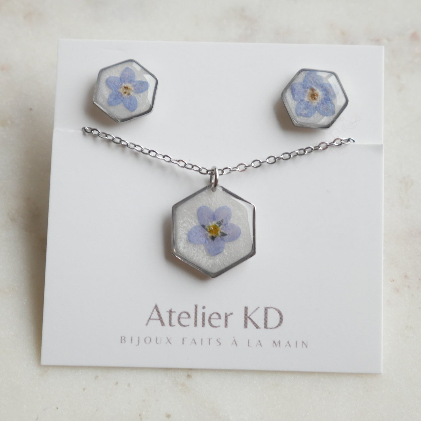 Parure Myosotis - hexa (petit)