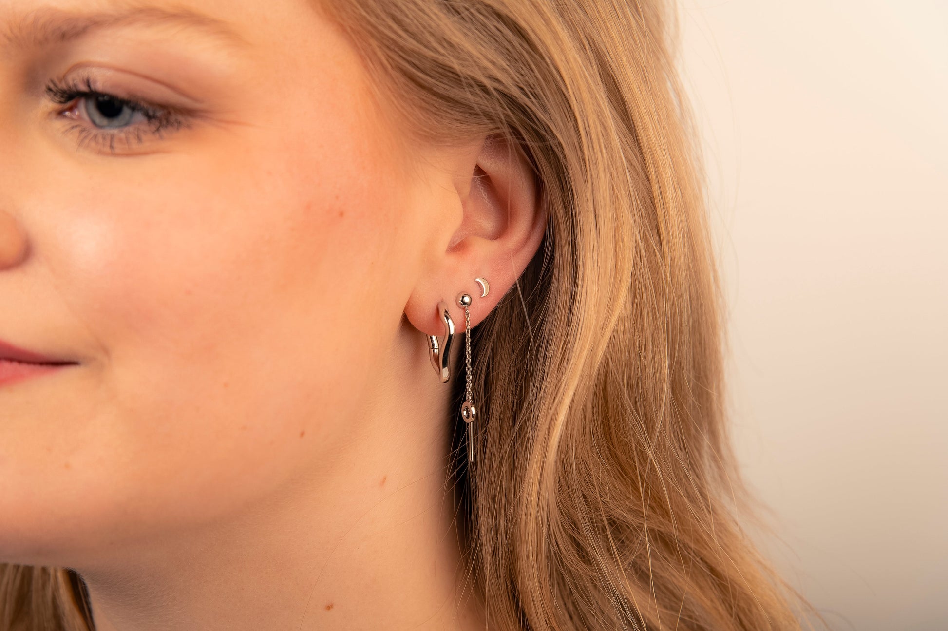 Oorbellen Maantje Zilver JE029S-1