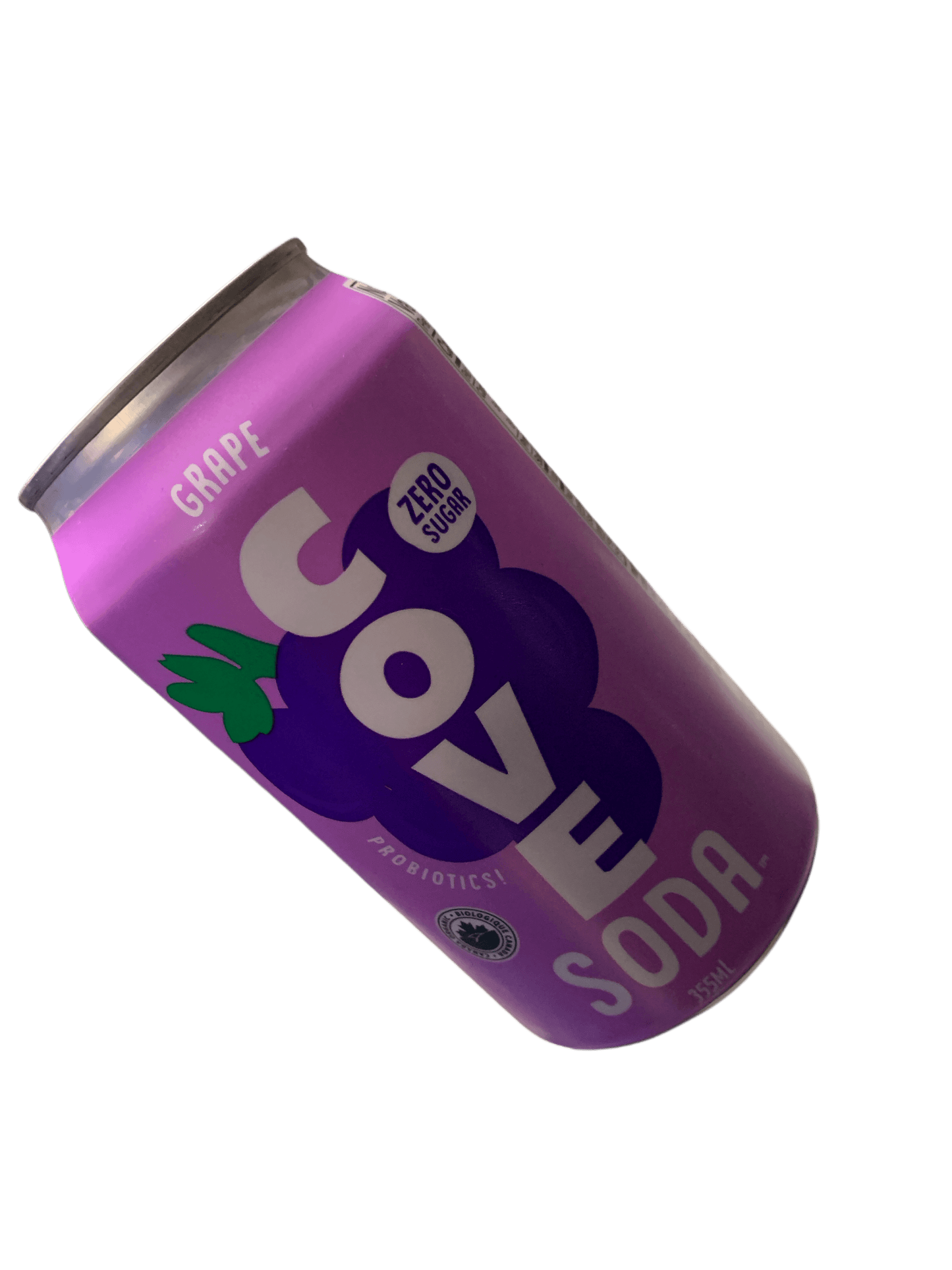 Cove Prebiotic Grape Flavoured Soda 355ML - Canadian Edition