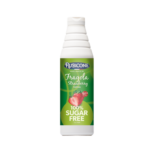 Sugarfree Strawberry Topping - 1 KG Squeeze Bottle - Rubicone Canada-0