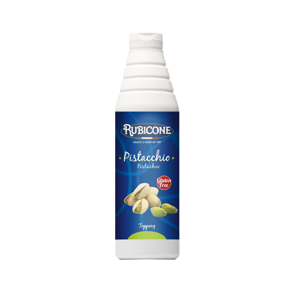 Pistachio Topping - 1 KG Squeeze Bottle - Rubicone Canada-0
