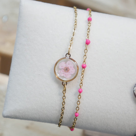 Bracelet Sofia double - rose