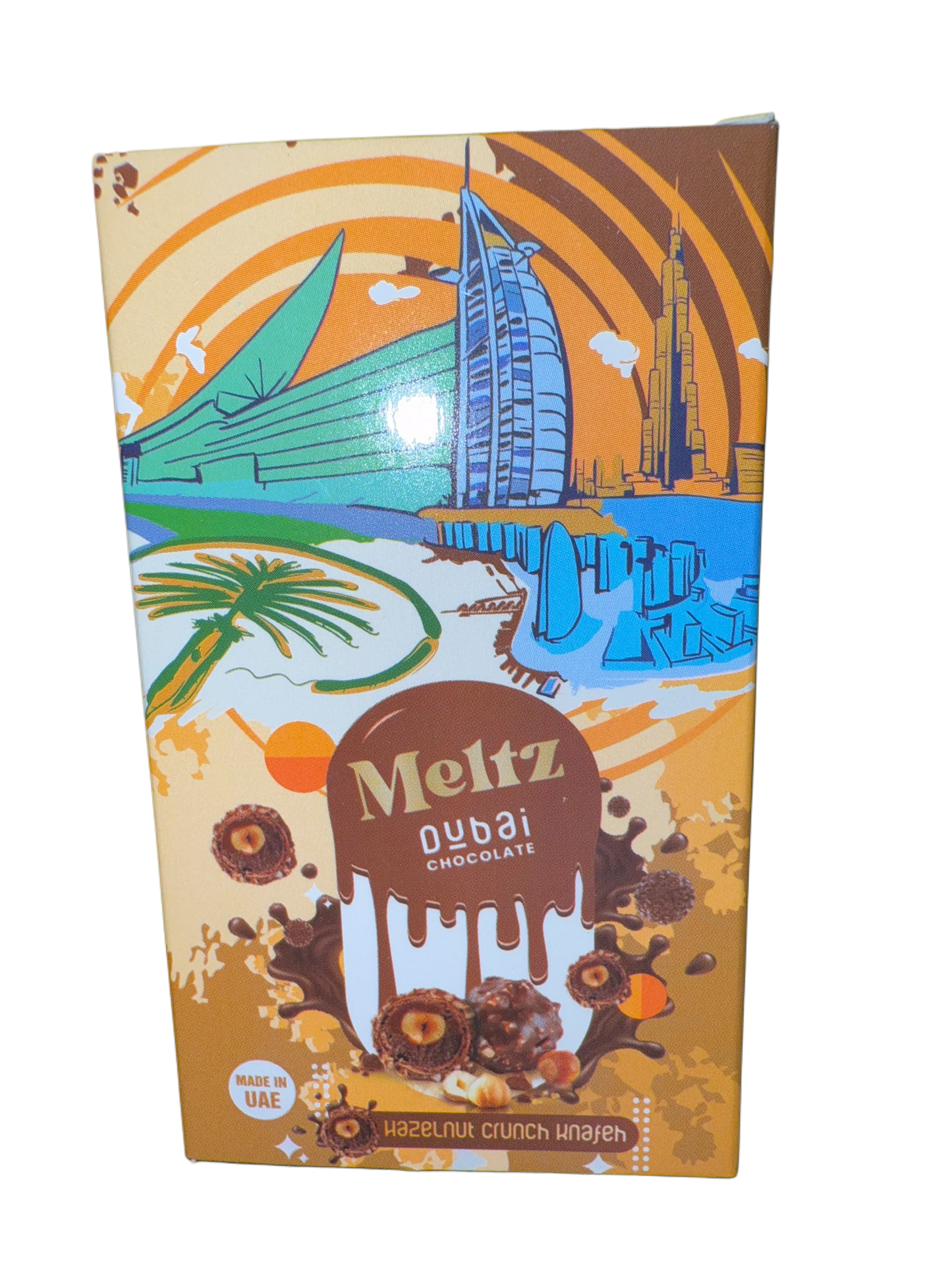 Meltz Dubai Chocolate Hazelnut Crunch Knafeh Flavour 75G - Dubai Edition
