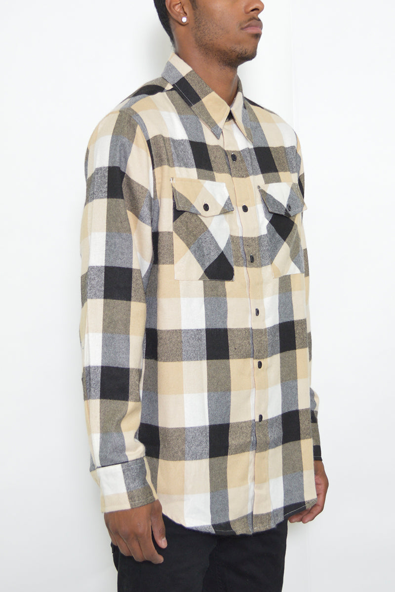 Brushed Flannel Shirt-2