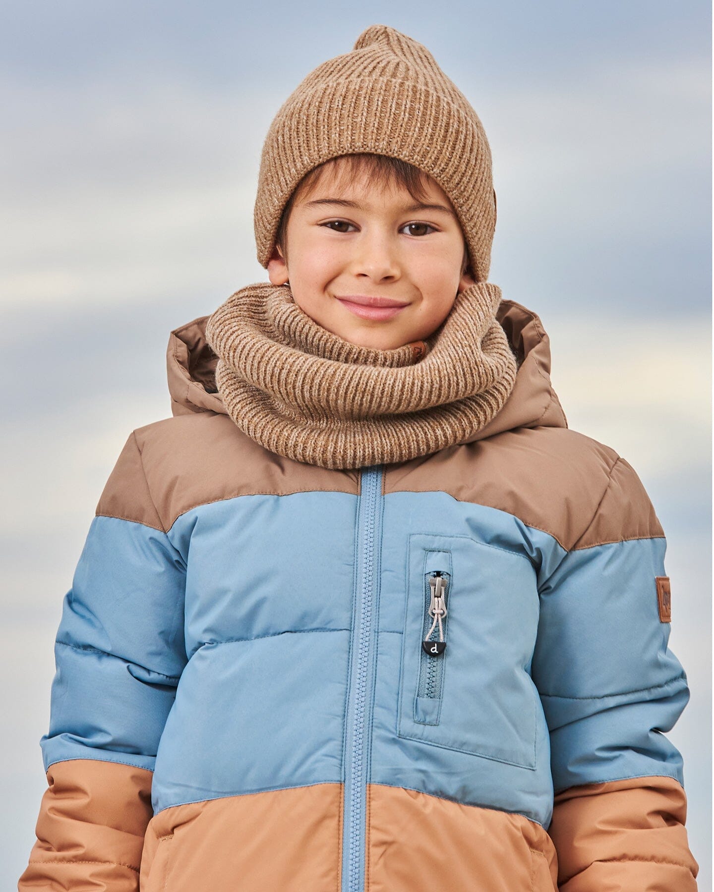 Mid-Season Knit Neckwarmer Taupe-1