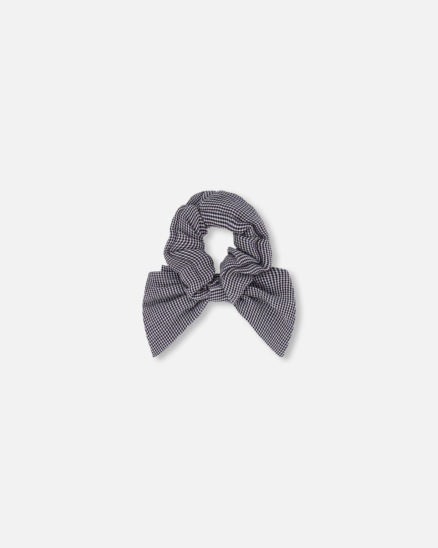 Hair Elastic With Bow Sparkling Black-1