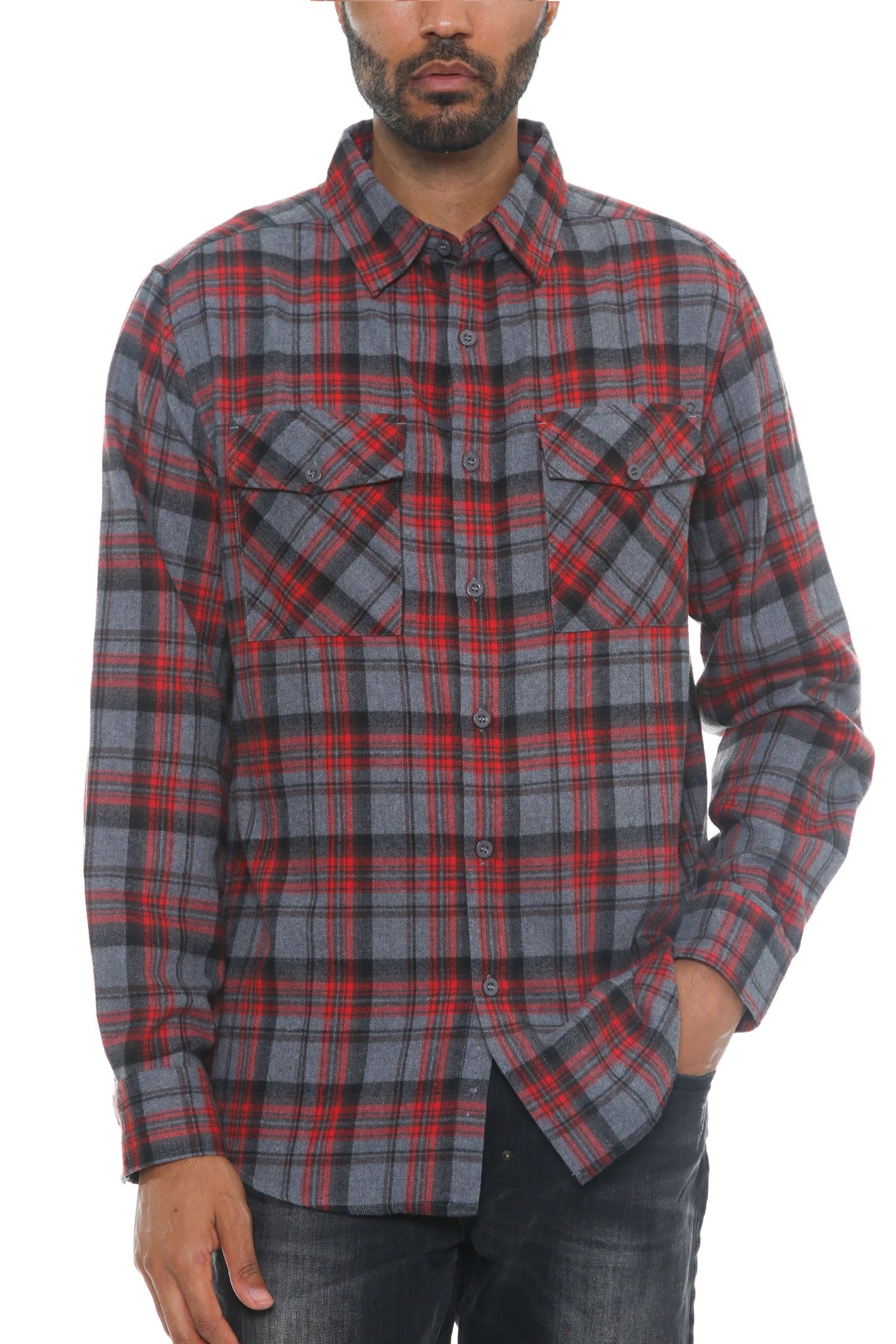 Brushed Flannel Shirt-7