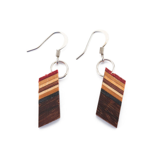 Genjang Recycled Skateboard Dangle Earrings-0
