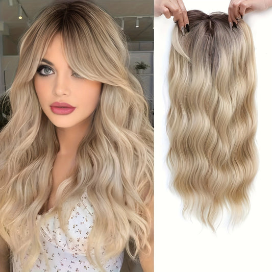 Gradient Blonde Synthetic Wig-0
