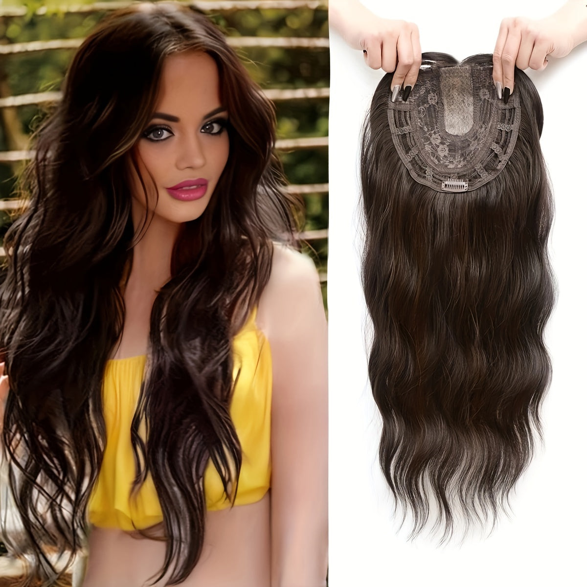 Gradient Blonde Synthetic Wig-4