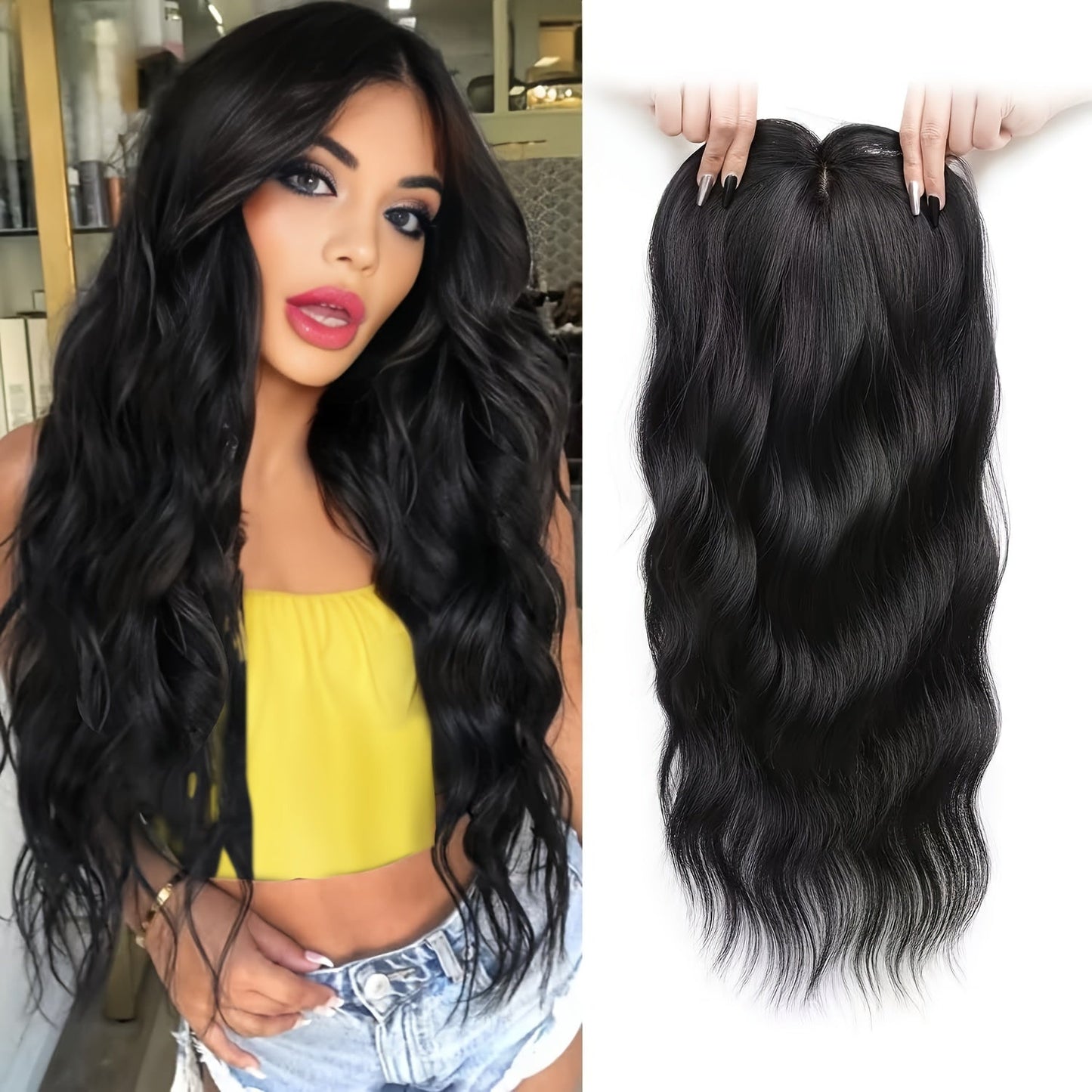 Gradient Blonde Synthetic Wig-6