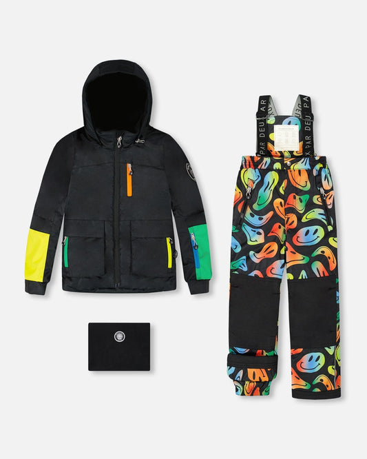 Two-Piece Play Snowsuit Smiley Face-0