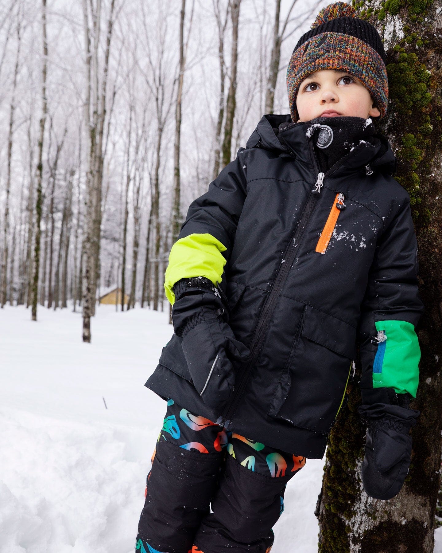 Two-Piece Play Snowsuit Smiley Face-1