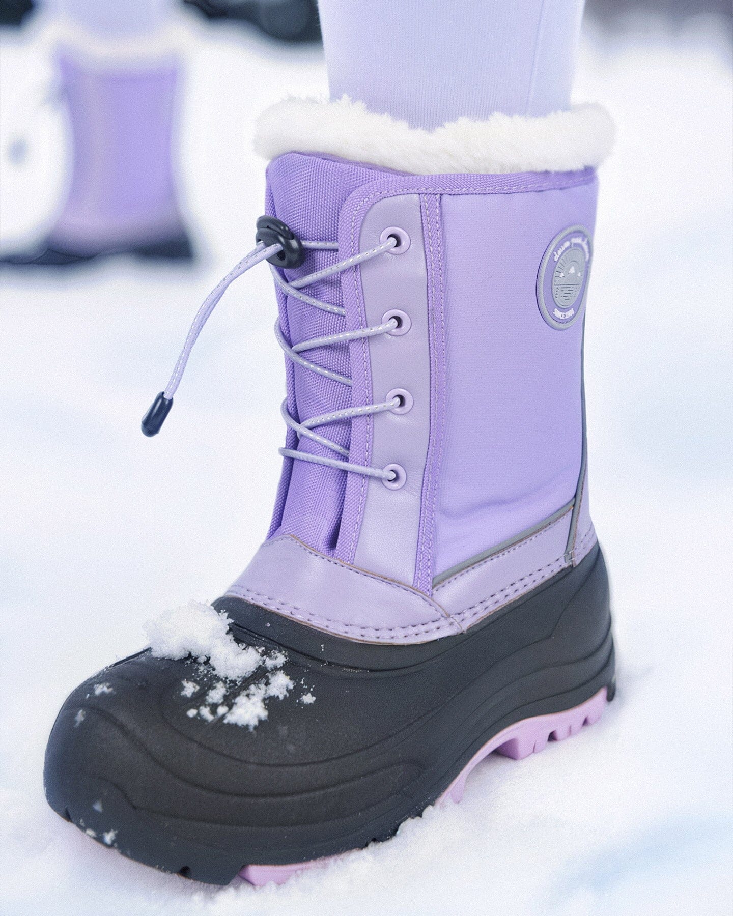 Winter Boots Lavender With Removable Liner-1