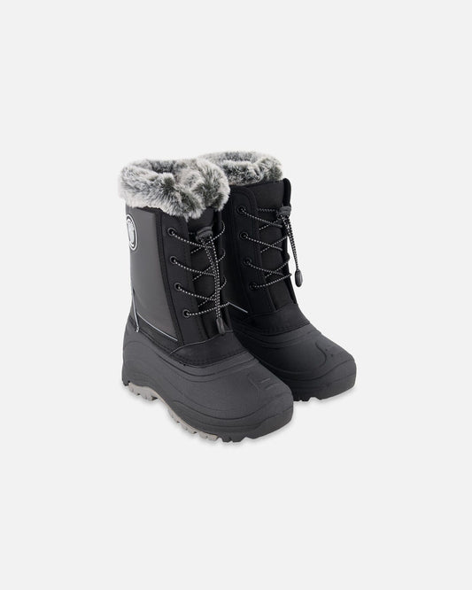 Winter Boots Black With Removable Liner-0