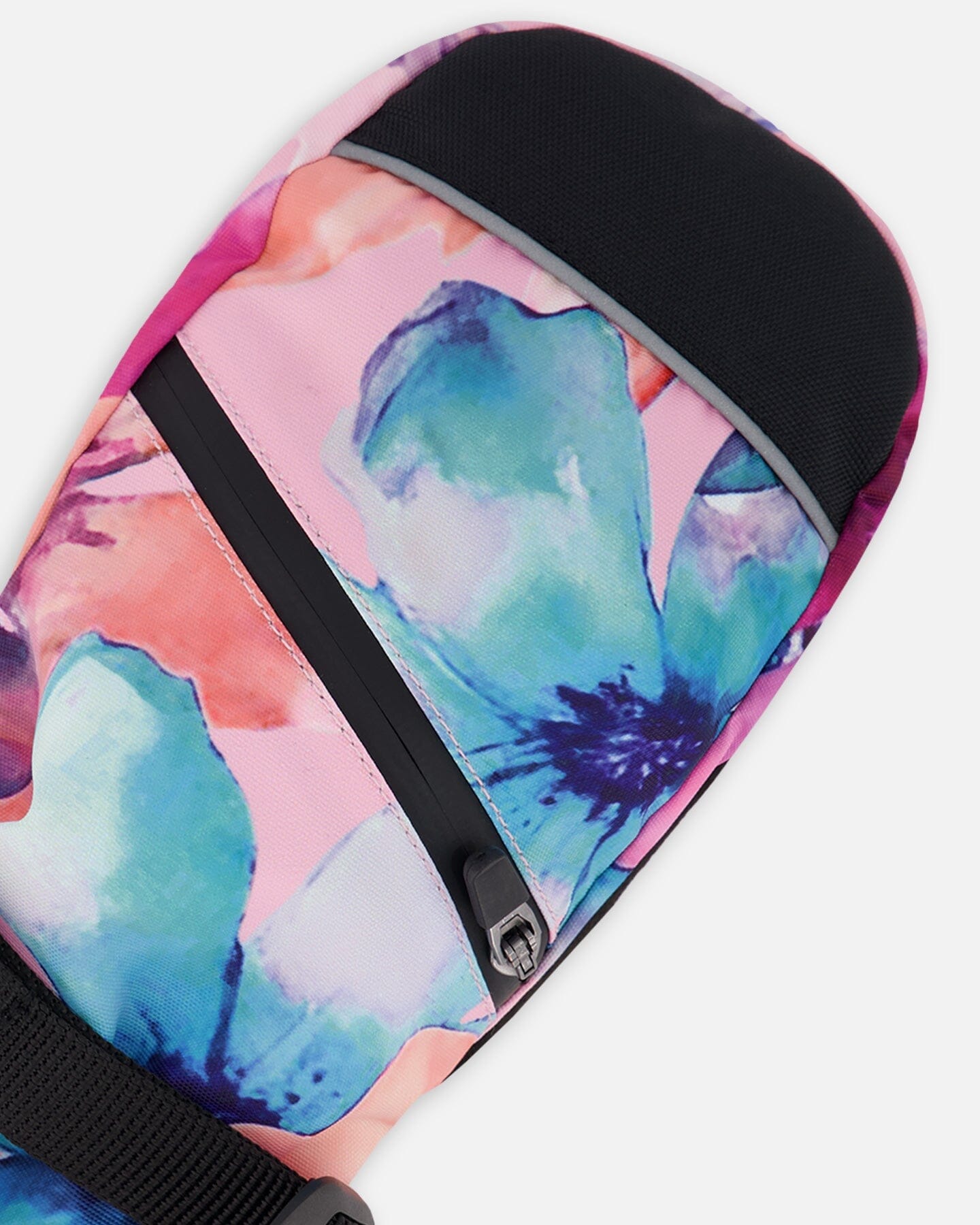 Winter Mittens Teknik Pink Watercolor Flower Print-3