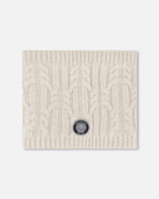 Lined Winter Neckwarmer Off-White-0