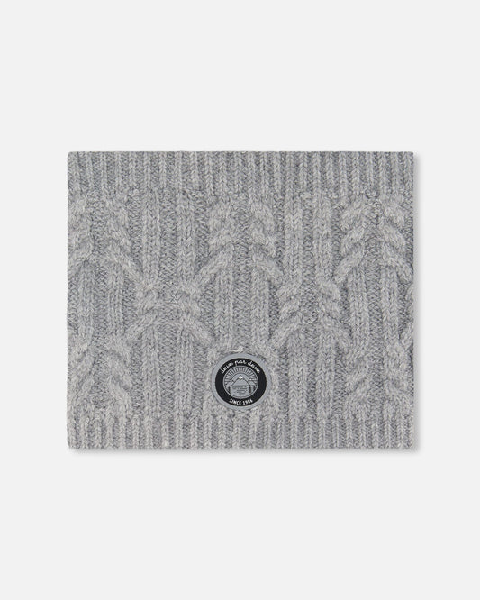 Lined Winter Neckwarmer Heather Gray-0