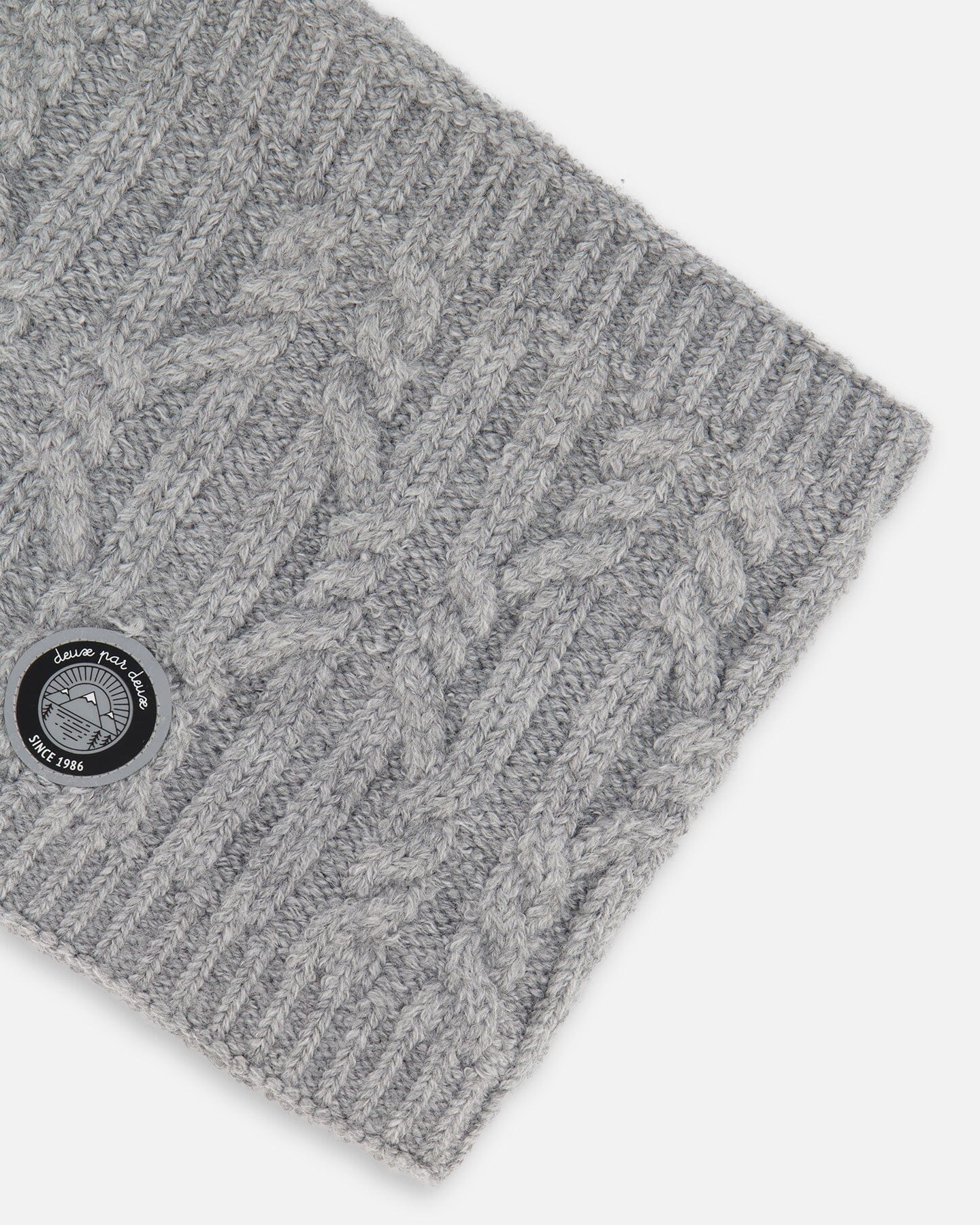 Lined Winter Neckwarmer Heather Gray-2