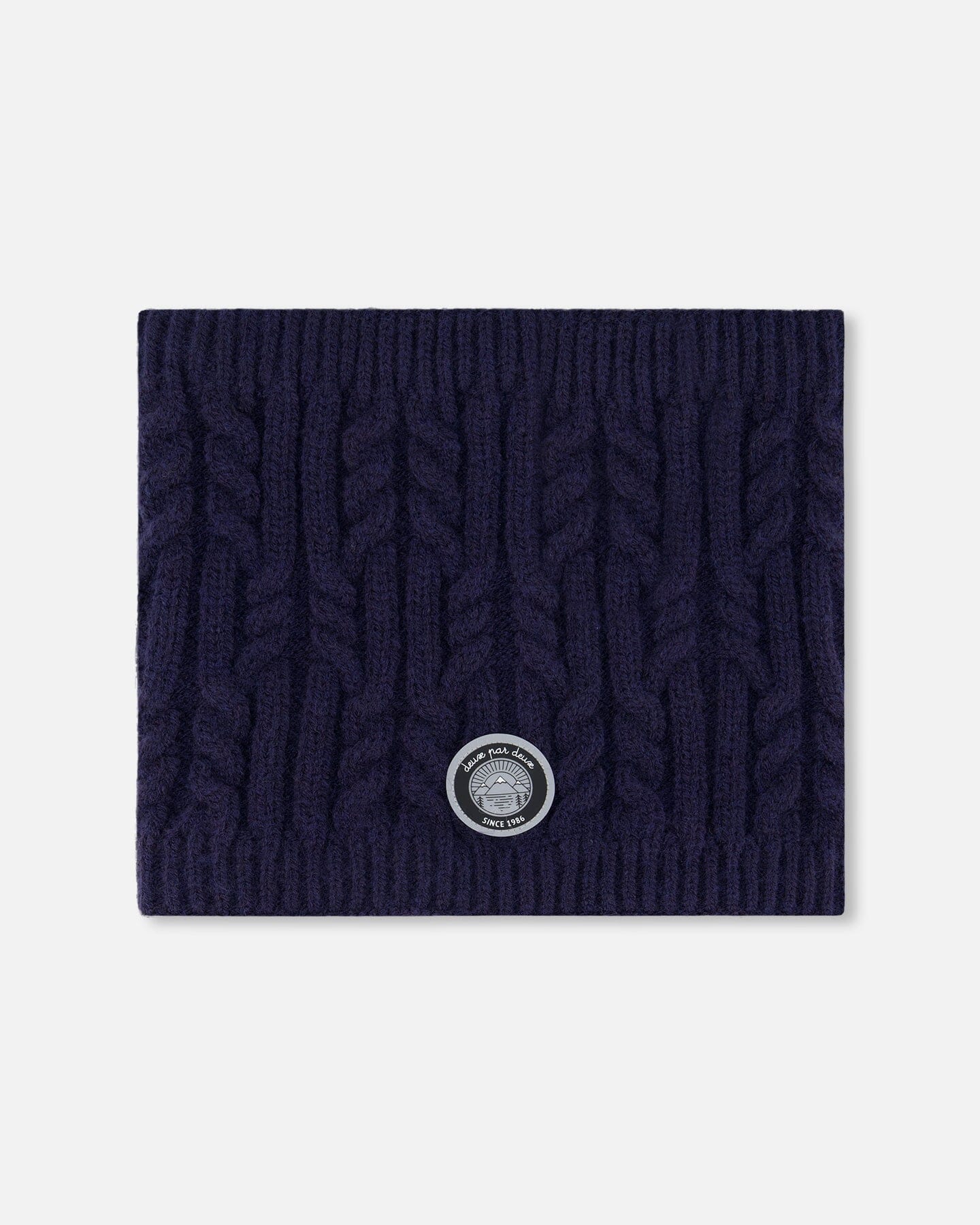 Lined Winter Neckwarmer Navy Blue-0
