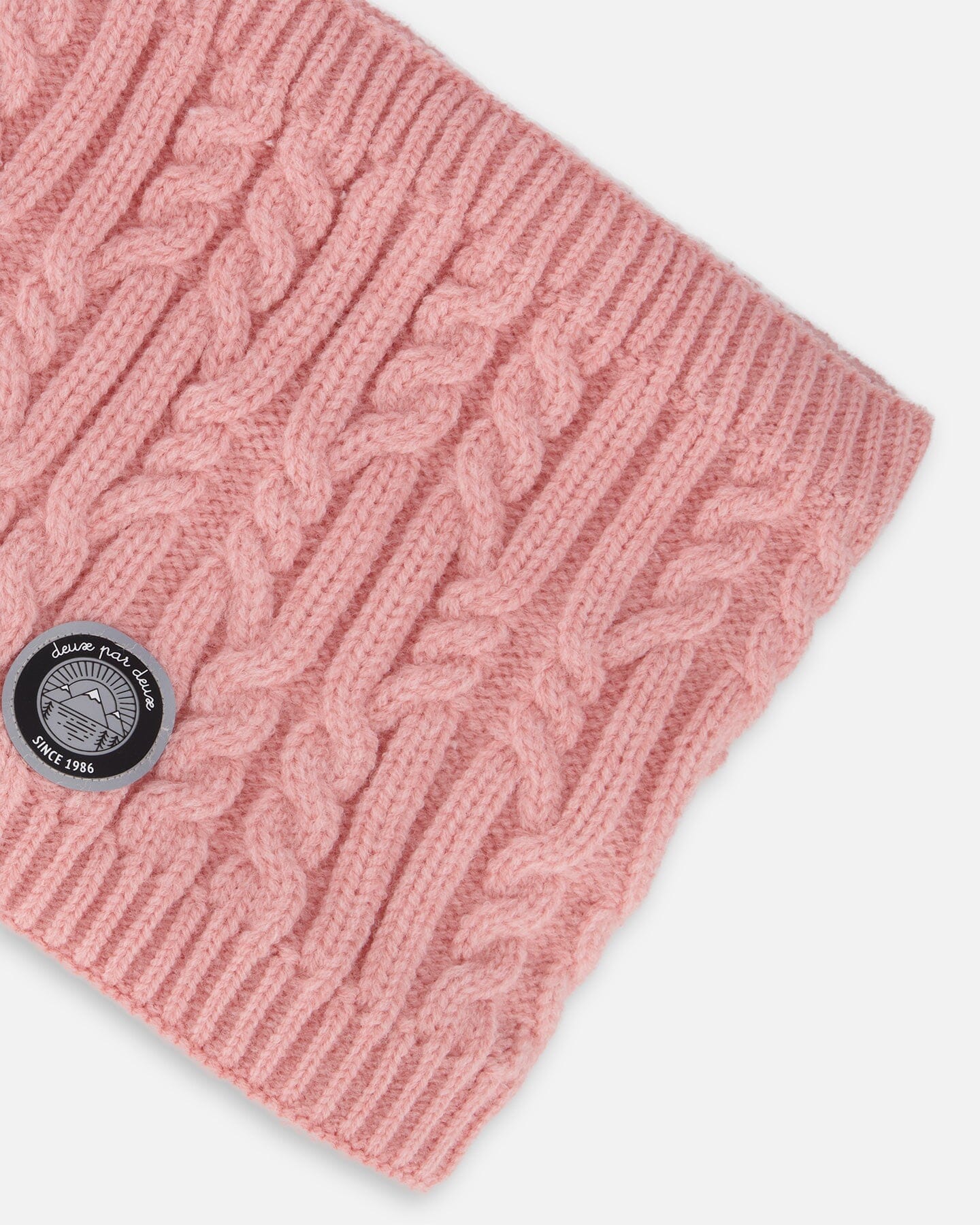 Lined Winter Neckwarmer Dusty Pink-2