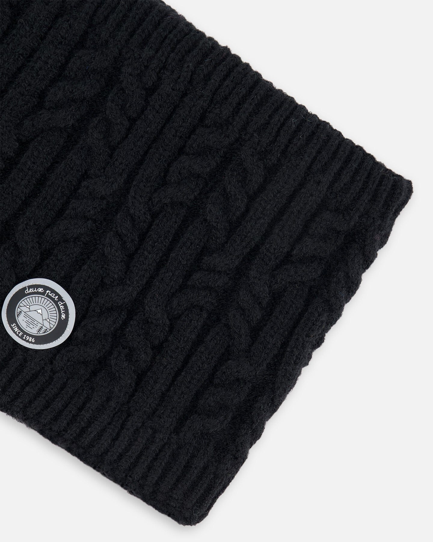 Lined Winter Neckwarmer Black-2