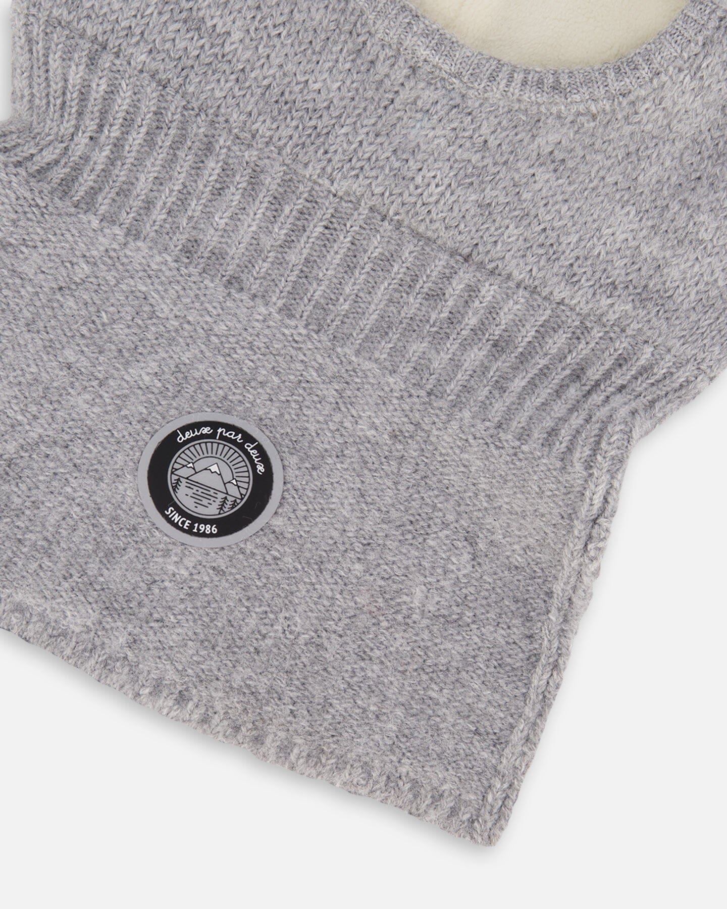 Knit Balaclava Heather Gray-3