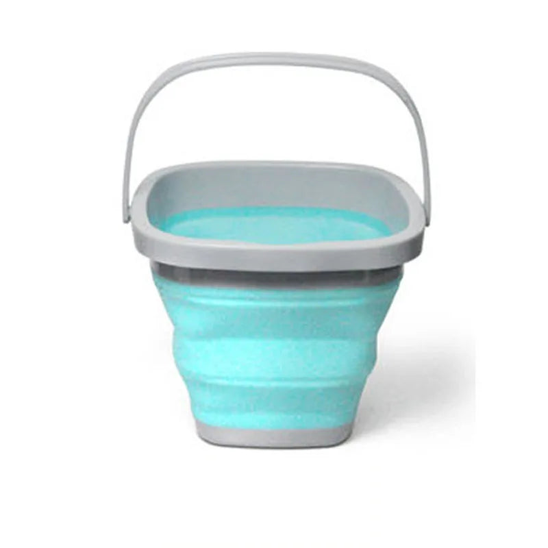 Silicone Bucket Fishing Folding Square Bucket 5L/10L