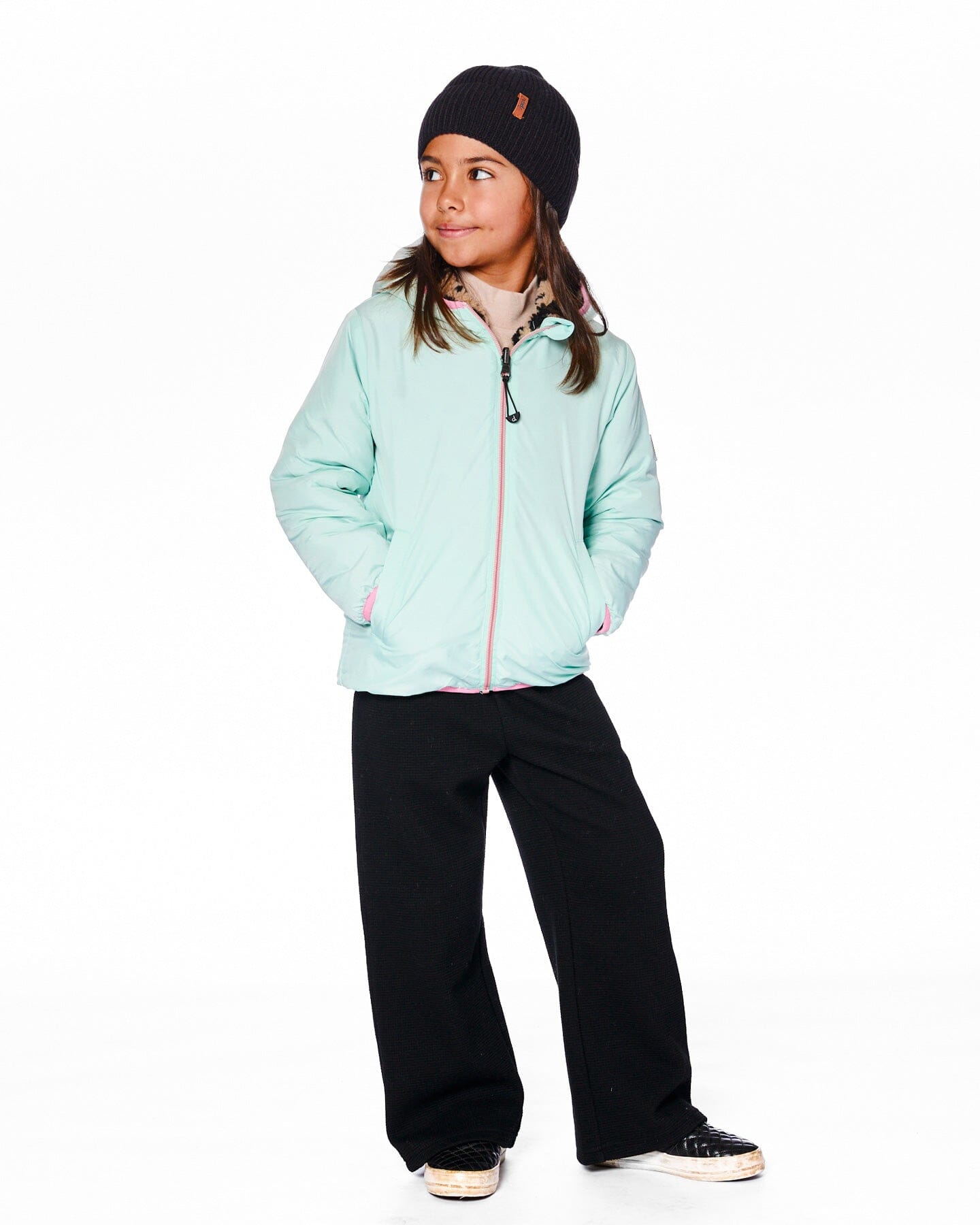 Reversible Mid-Season Sherpa Jacket Leopard-2