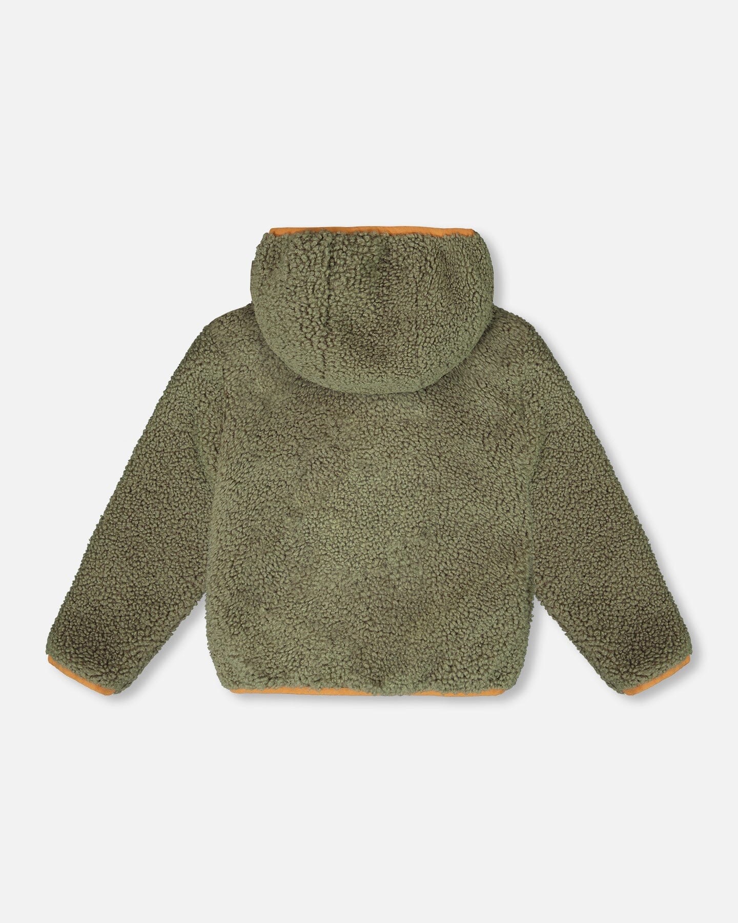 Reversible Mid-Season Sherpa Jacket Khaki-3