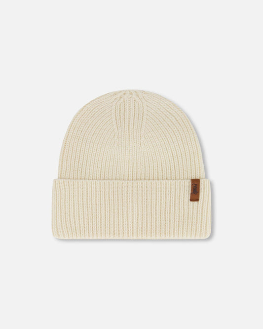 Mid-Season Knit Hat Light Beige-0