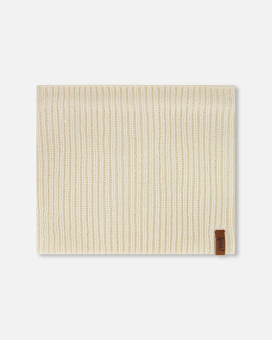 Mid-Season Knit Neck Warmer Light Beige-0