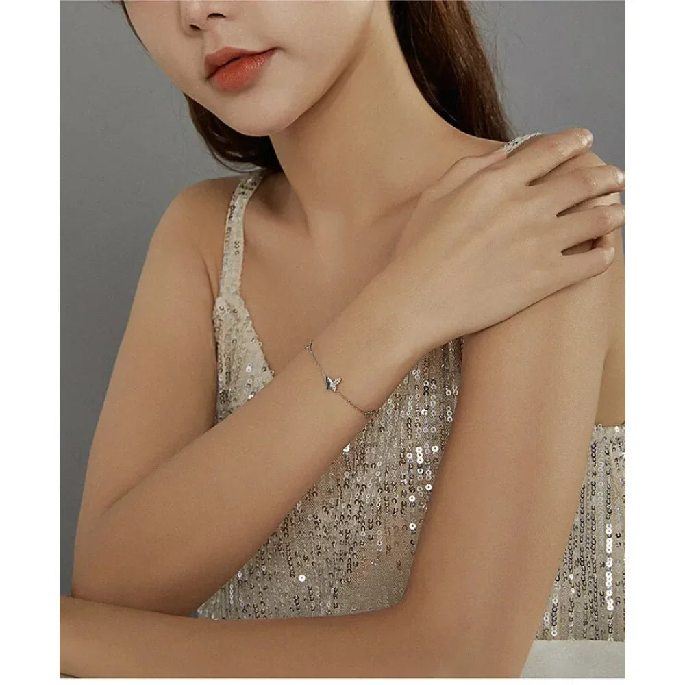 Delicate Sterling Silver Butterfly Bracelet - A Symbol Of Freedom And Transformation