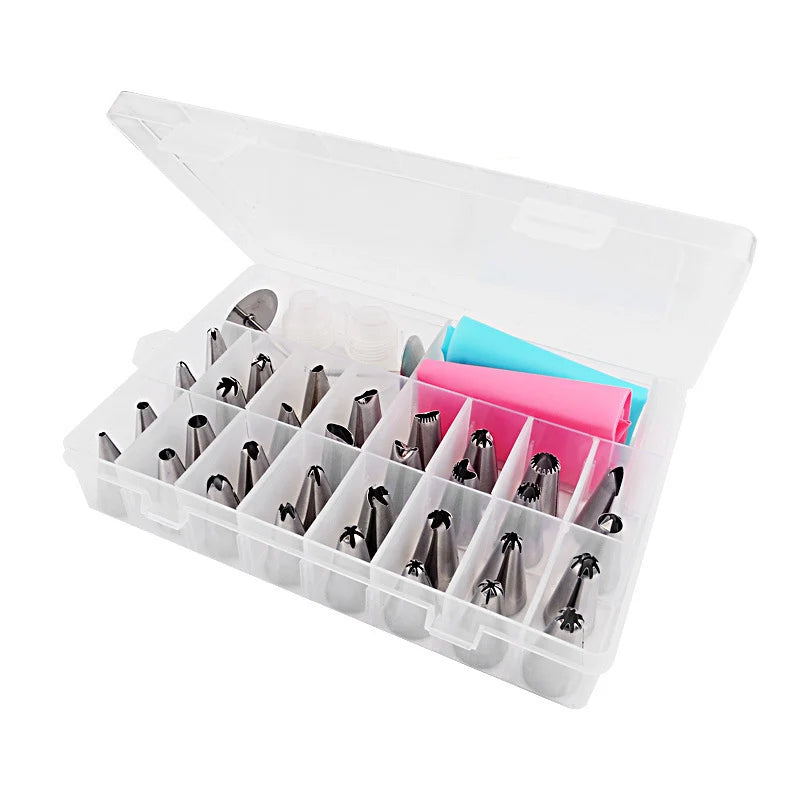 28cm Anti-skid Plastic Cake Turntable Rotating Cake Decorating Tools Pastry Bags Nozzles Set Spatula Kitchen Gadget Sets cozinha