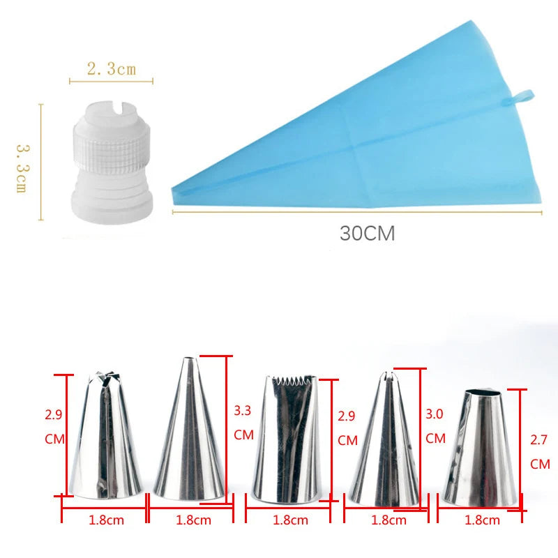 28cm Anti-skid Plastic Cake Turntable Rotating Cake Decorating Tools Pastry Bags Nozzles Set Spatula Kitchen Gadget Sets cozinha