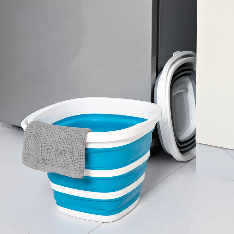 Silicone Bucket Fishing Folding Square Bucket 5L/10L
