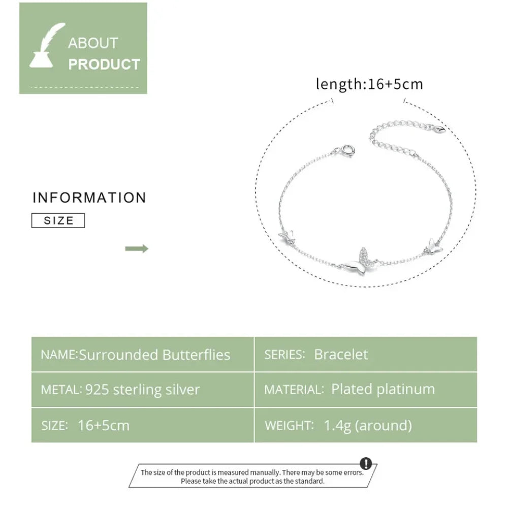 Delicate Sterling Silver Butterfly Bracelet - A Symbol Of Freedom And Transformation