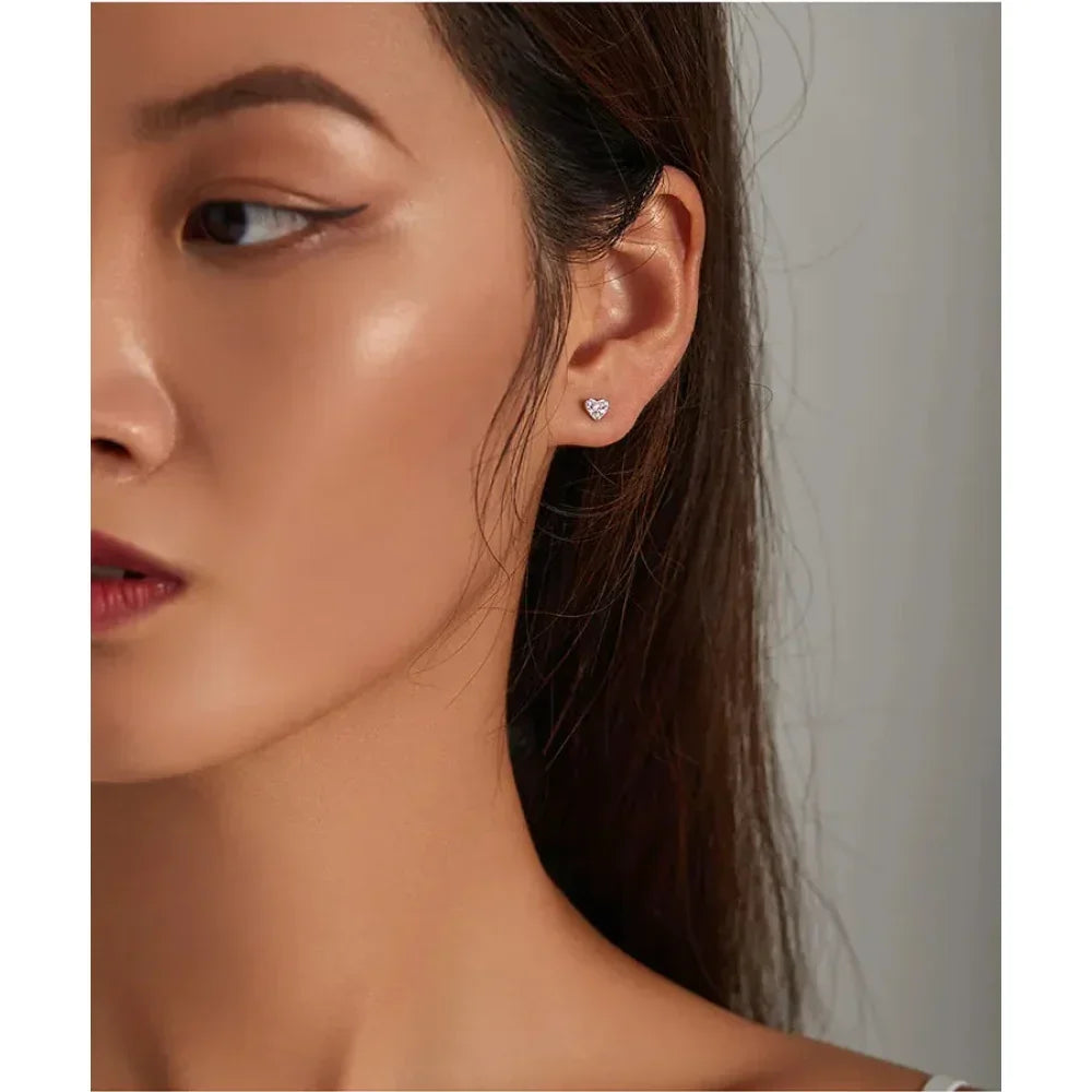 925 Sterling Silver Star And Butterfly Stud Earrings - Delicate And Fine Jewelry