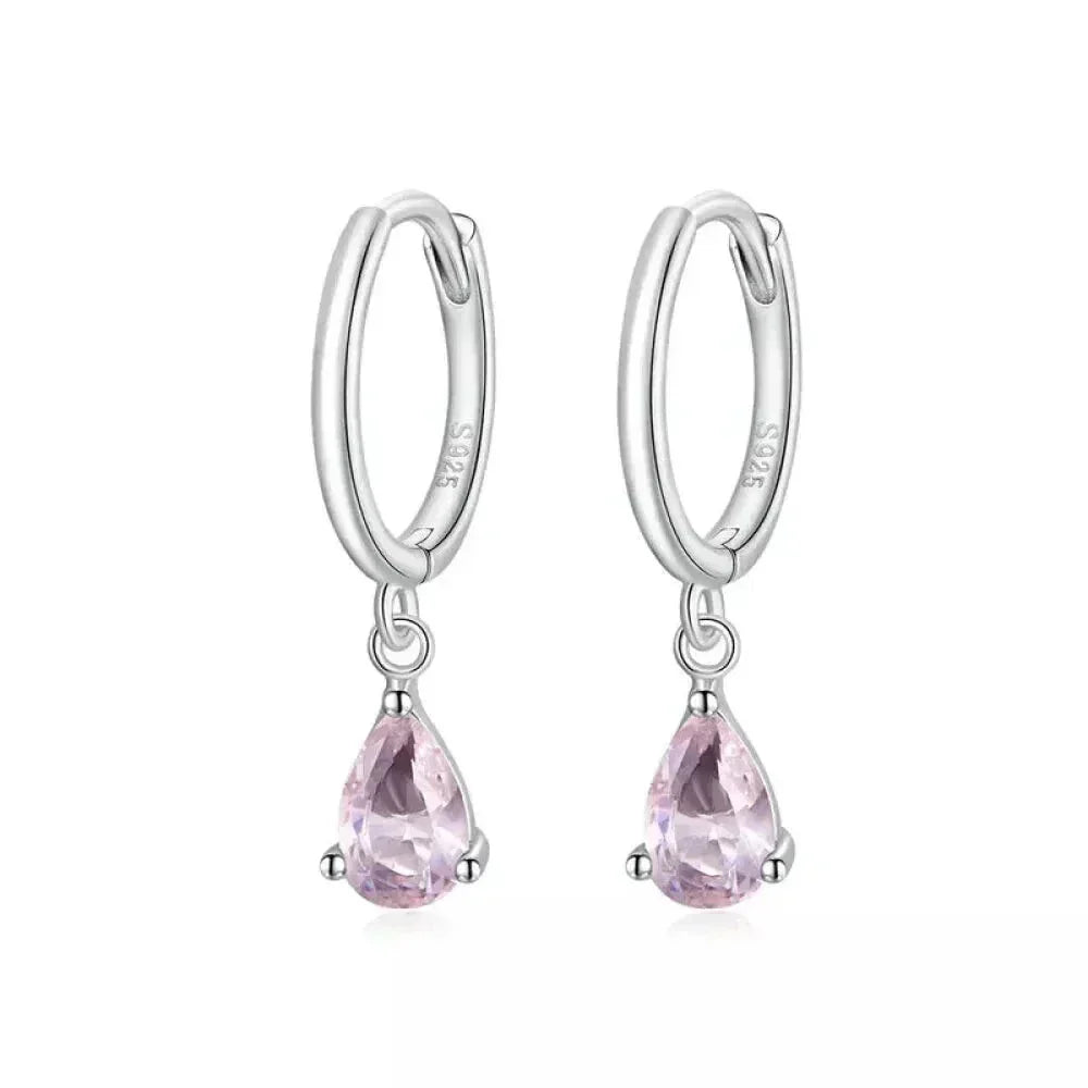 Exquisite Ishwar Water Drop Earrings | 925 Sterling Silver | 4 Colors | Statement Jewelry Sce1018