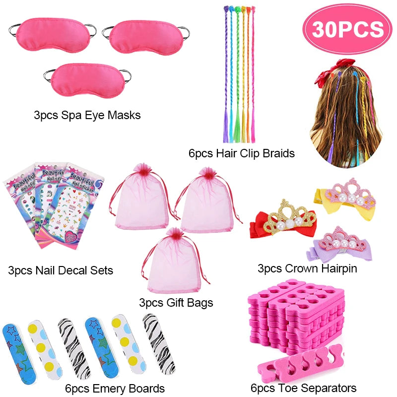 Spa Wedding Party Supplies Girls Birthday Party Gifts Guests Bachelor Spa Favors Stickers Christmas Pinata Filler