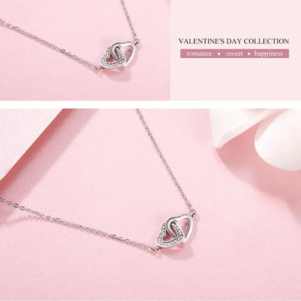 925 Sterling Silver Heart Pendant Necklace - Perfect Valentine'S Day Gift